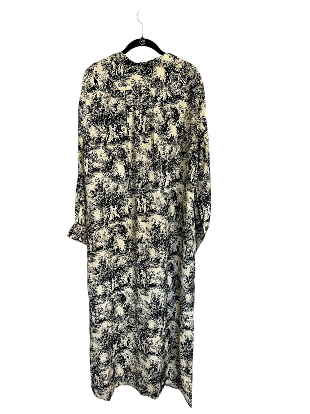 NWT J. Crew Bungalow long sleeve belted maxi dress toile drapey viscose twill L - Picture 6 of 15